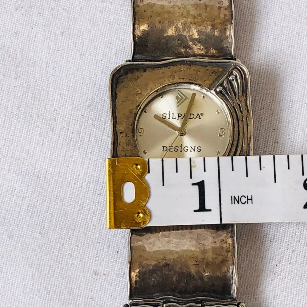 Silpada Sterling Silver Hinged Wrist Watch - Picture 11 of 17